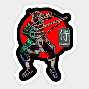 Samurai Warrior Sword Japanese Art Victory Kanji Samurai Word 242 Sticker